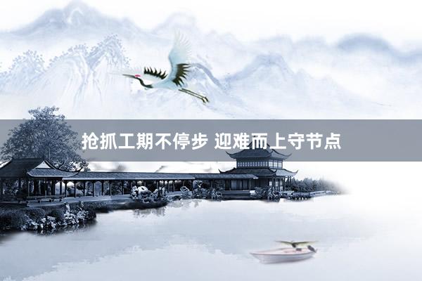 抢抓工期不停步 迎难而上守节点