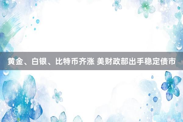 黄金、白银、比特币齐涨 美财政部出手稳定债市