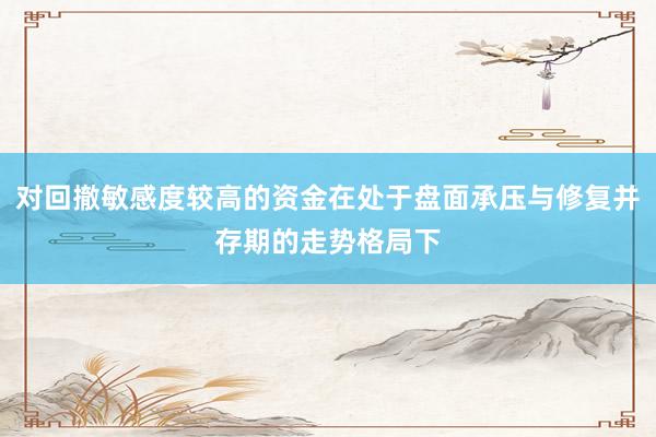对回撤敏感度较高的资金在处于盘面承压与修复并存期的走势格局下