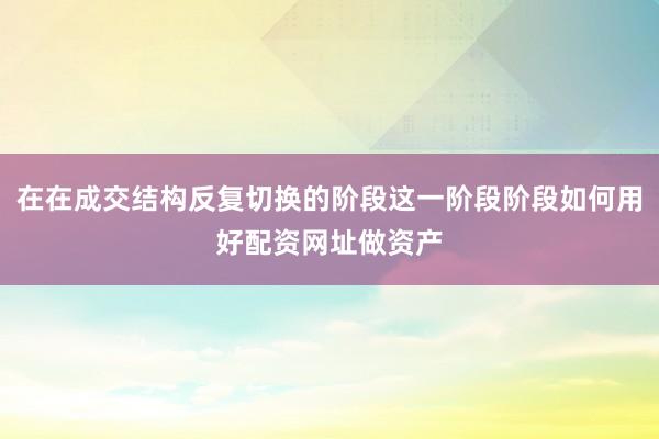 在在成交结构反复切换的阶段这一阶段阶段如何用好配资网址做资产