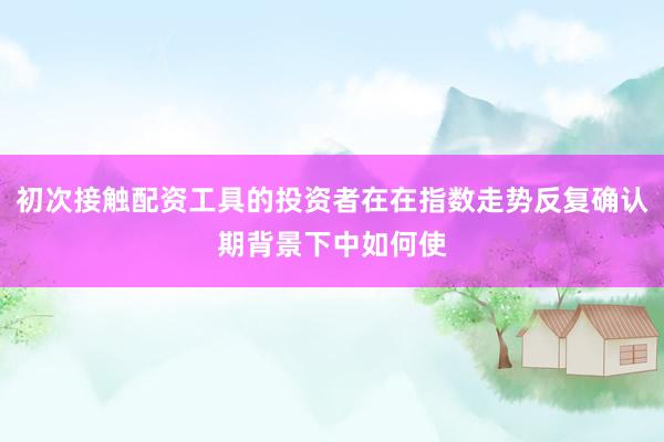 初次接触配资工具的投资者在在指数走势反复确认期背景下中如何使